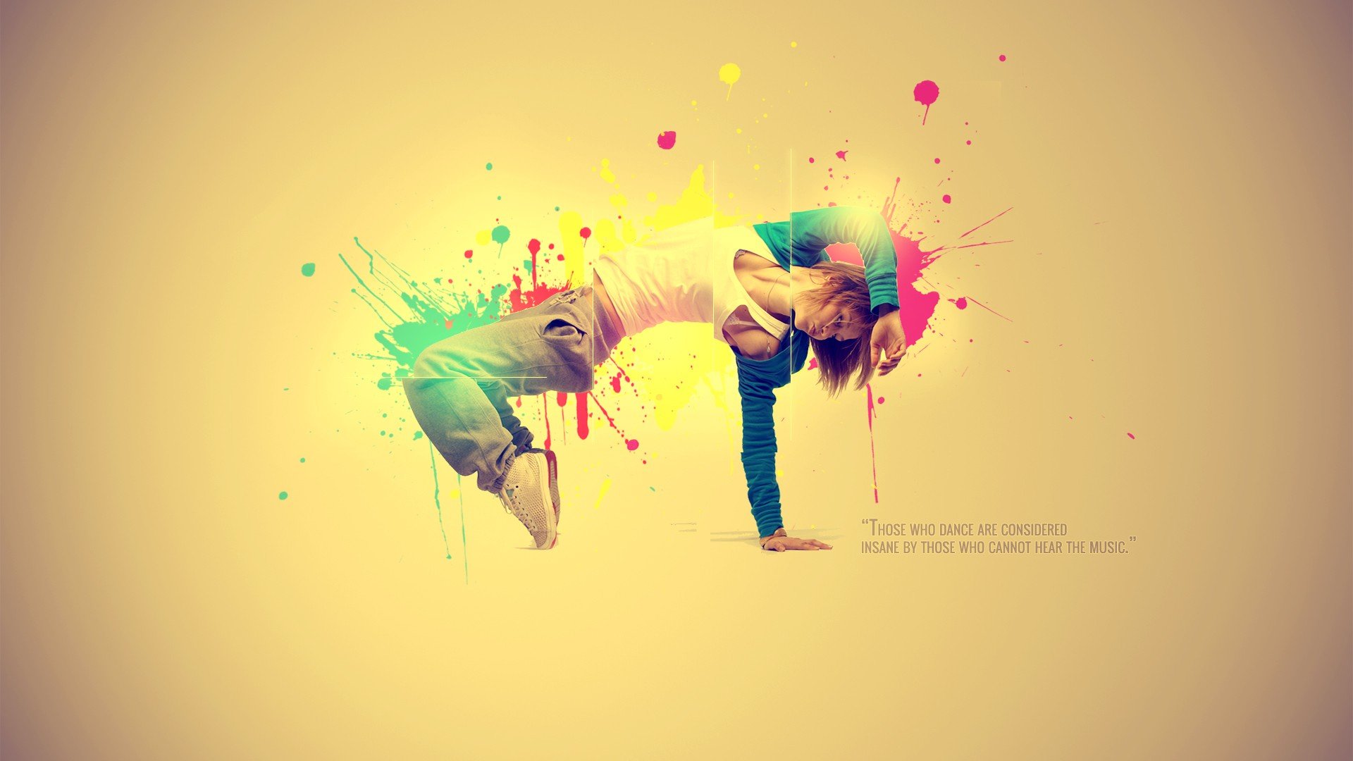 abstract, Multicolor, Quotes, Dancers, Dancing, Colors Wallpaper