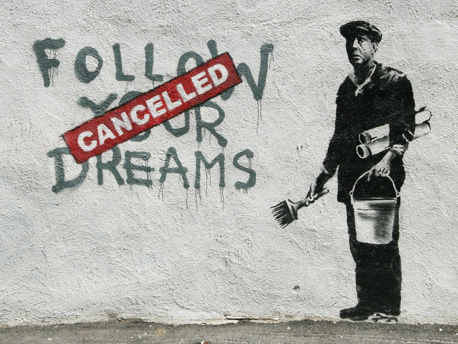 text, Banksy, Boston Wallpaper