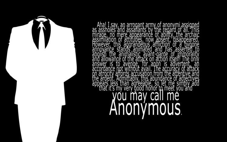 black, And, White, Anonymous, Text, Suit HD Wallpaper Desktop Background