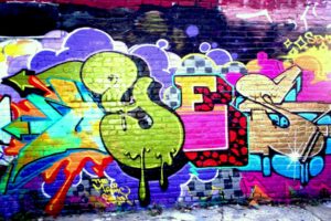 graffiti, Urban, Art, Bricks, Wall, Paint, Color