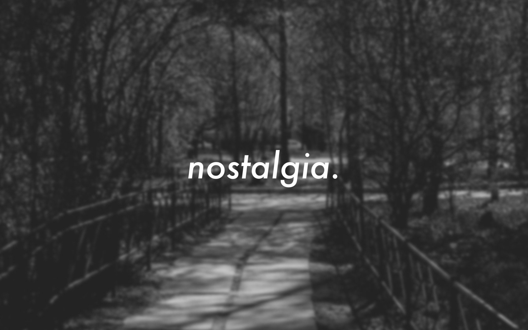trees, Text, Paths, Grayscale, Nostalgia Wallpaper