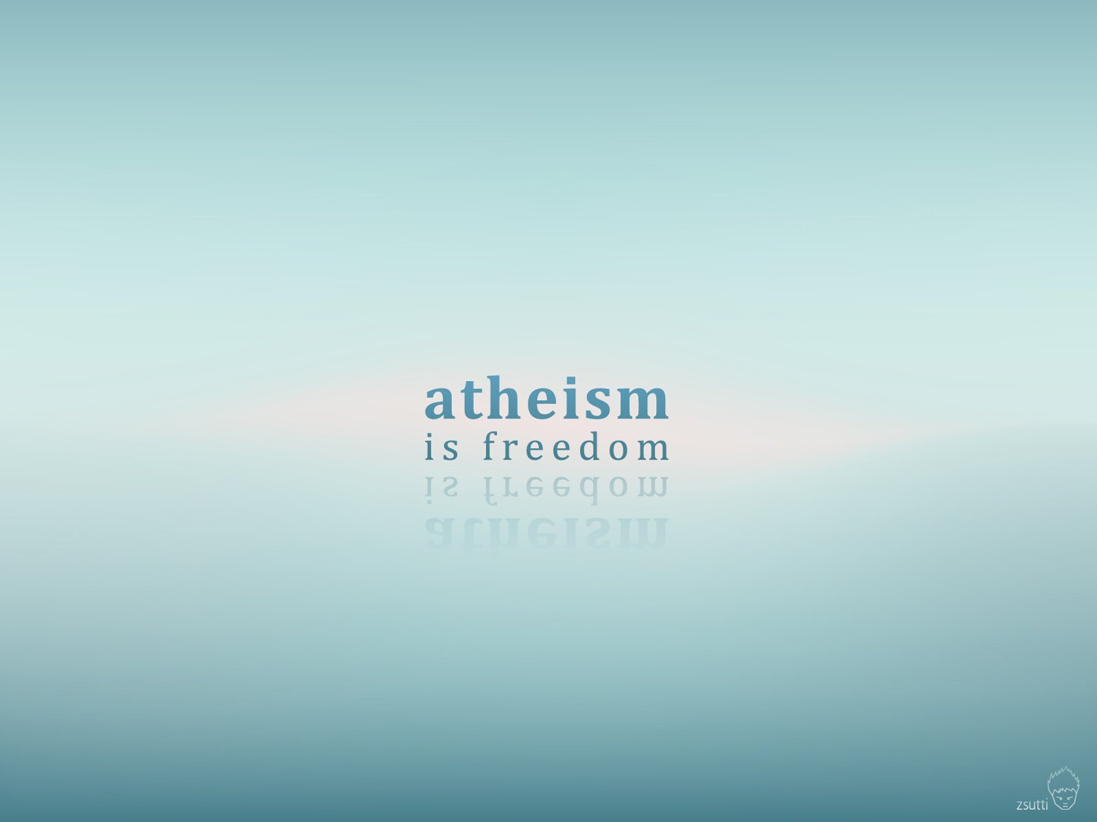 typography, Atheism Wallpaper