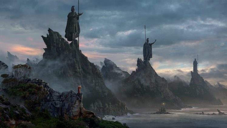 fantasy, Mountains, Landscapes HD Wallpaper Desktop Background