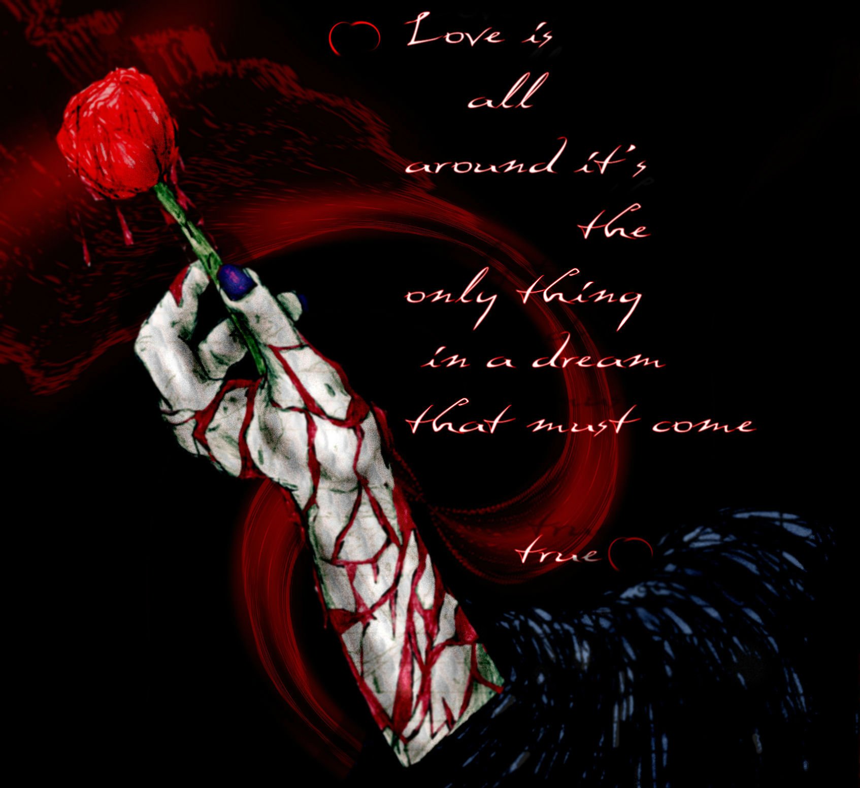 love, Mood, Gothic, Rose, Blood, Emo, Dark Wallpapers HD / Desktop and  Mobile Backgrounds