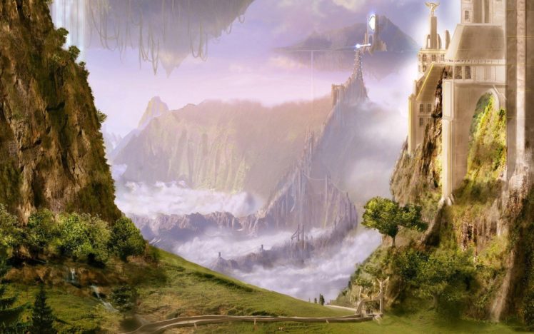 castles, Fantasy, Art, Tigaer, Hecker HD Wallpaper Desktop Background