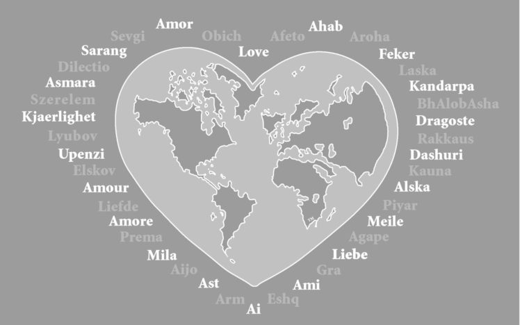hearts, World, Map HD Wallpaper Desktop Background