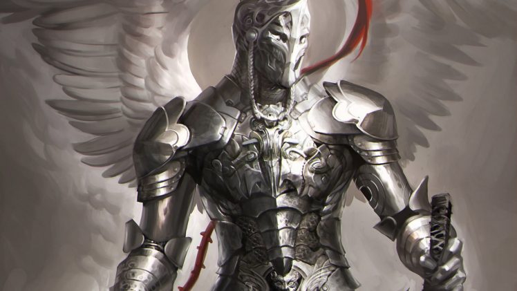 warrior, Knight, Angel, Armor HD Wallpaper Desktop Background