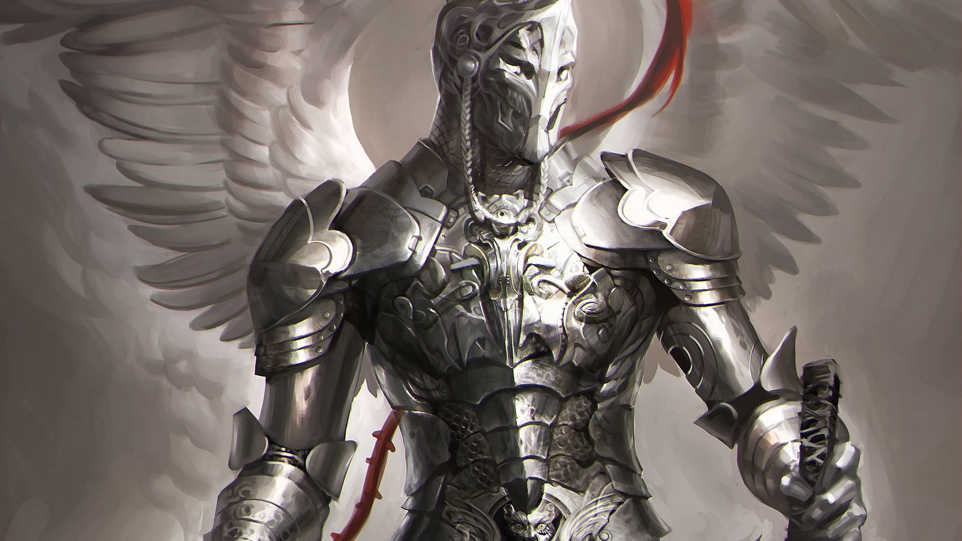 warrior, Knight, Angel, Armor Wallpaper