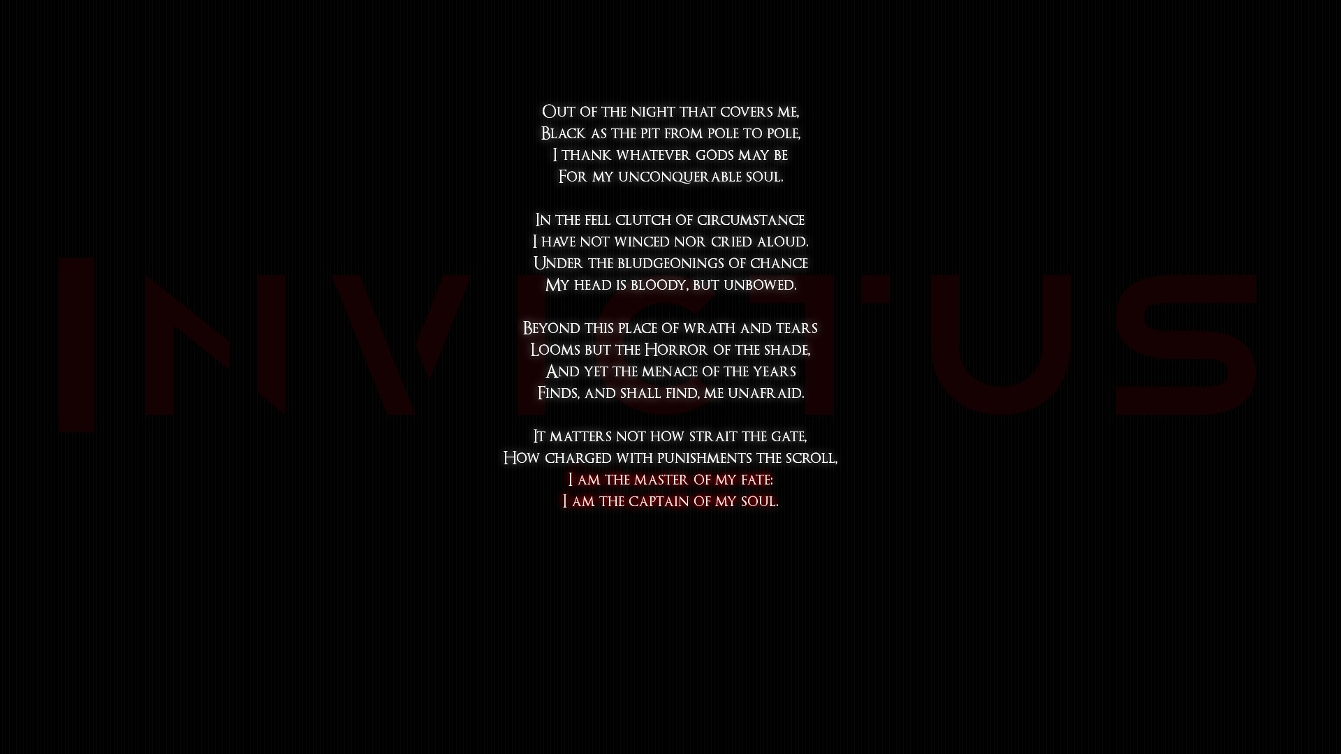 invictus, Black, Quotes, Poems, Statement, Text, Words Wallpapers HD /  Desktop and Mobile Backgrounds