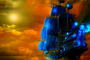 fantasy, Art, Ship, Boats, Ocean, Sea