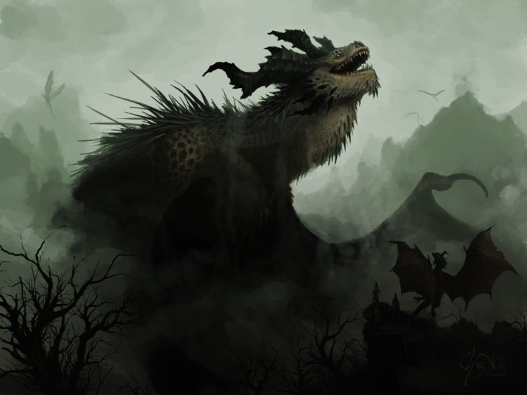 art, Fantasy, Dragons HD Wallpaper Desktop Background
