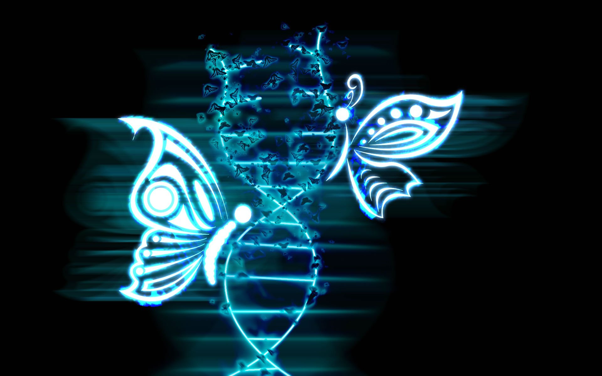 dna, 3 d, Structure, Molecule, Pattern, Abstraction, Genetic, Psychedelic, Butterfly Wallpaper