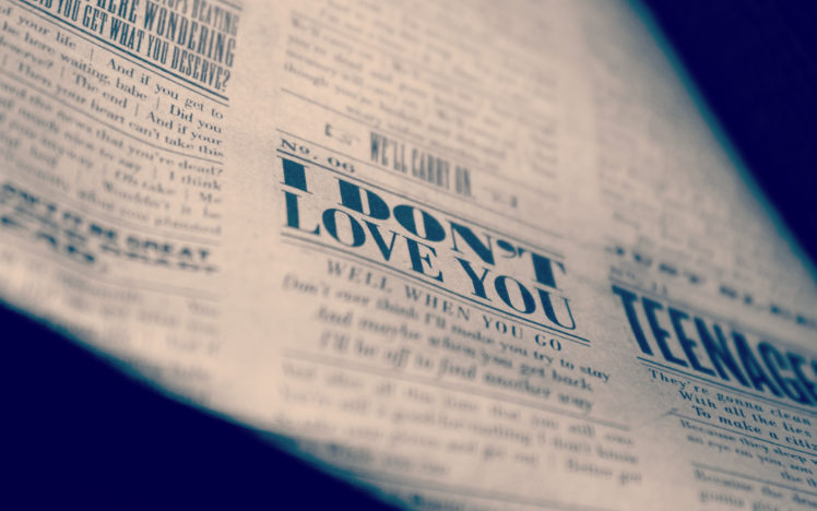 newspaper, Love, Macro, Mood, Emotion HD Wallpaper Desktop Background
