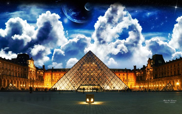 over, The, Louvre HD Wallpaper Desktop Background