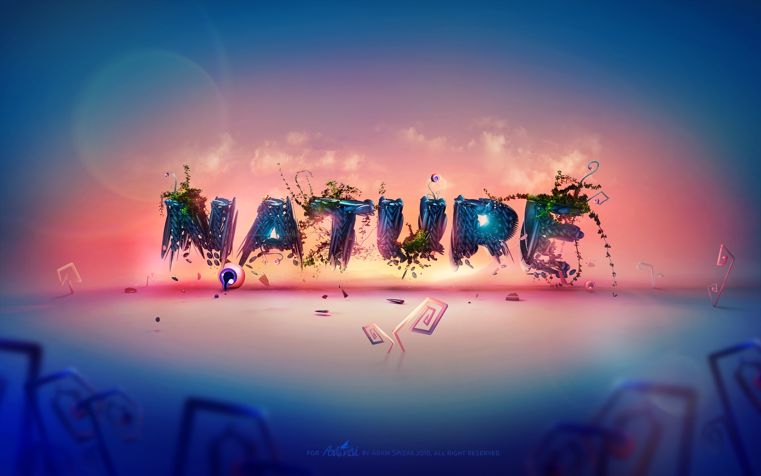 nature, Typography Wallpaper