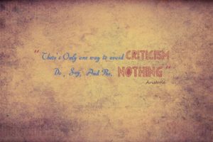 aristotle, Criticism, Nothing