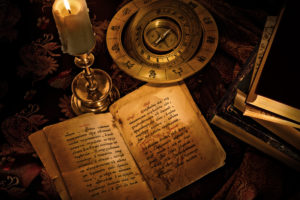 book, Zodiac, Compass, Candle