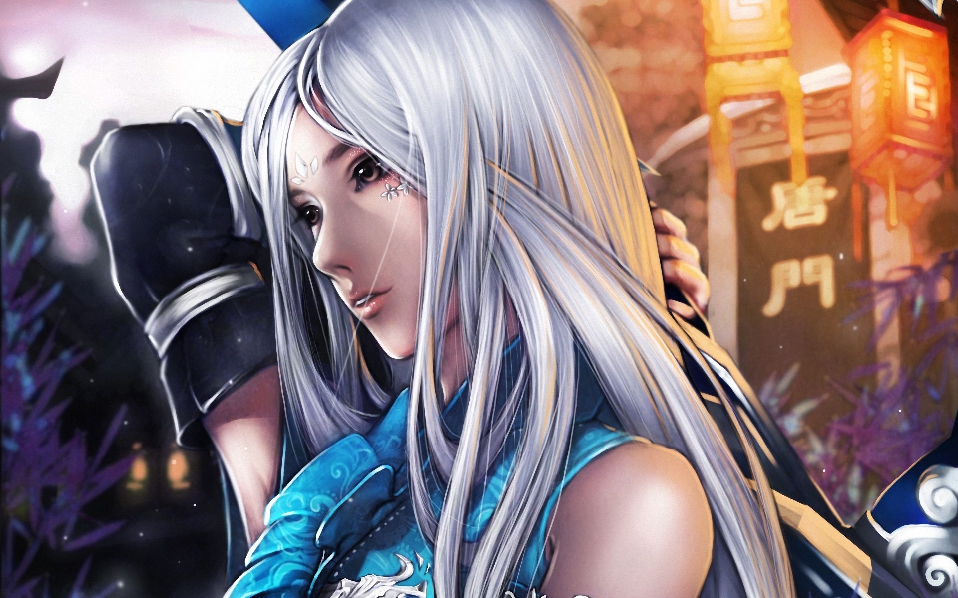 fantasy, Weapons, Sword, Art, Women, Females, Girls, Face Wallpaper