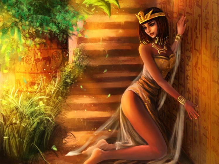 fantasy, Women, Females, Girls, Sexy, Babes, Egyptian, Legs, Art HD Wallpaper Desktop Background