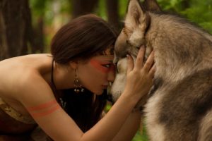 native, American, Indian, Fantasy, Wolf, Wolves, Women, Females, Girls, Brunettes, Sexy, Babes, Face, Mood, Love, Trees, Forest