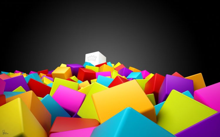 3d, Colorful, Squares HD Wallpaper Desktop Background