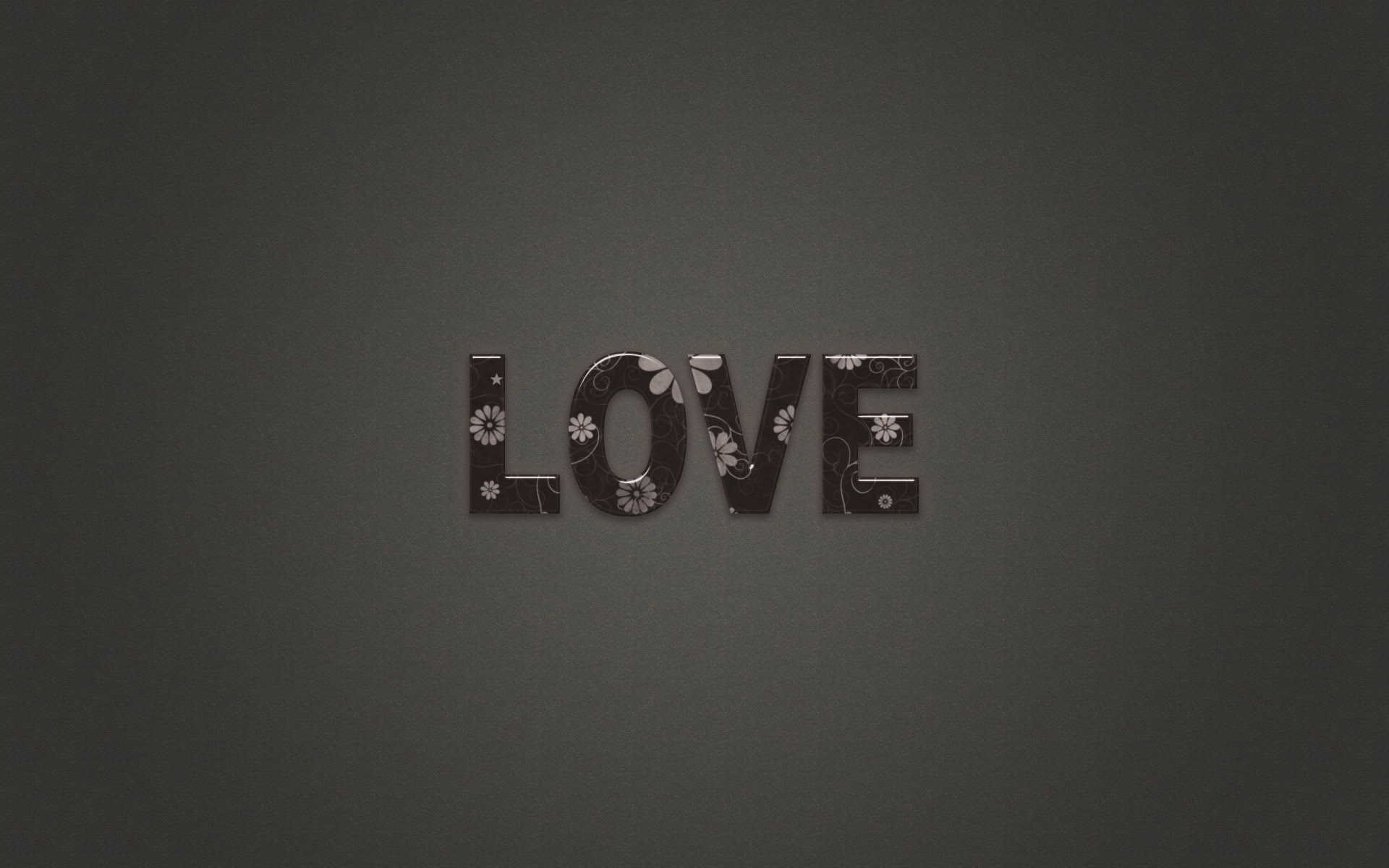 love, Typography Wallpaper