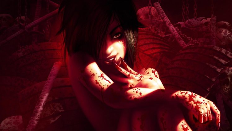 bloody, , Art, 3d, Anime, Girl Wallpapers HD / Desktop and Mobile  Backgrounds