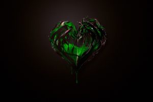 green, Abstract, Hearts, Green, Heart