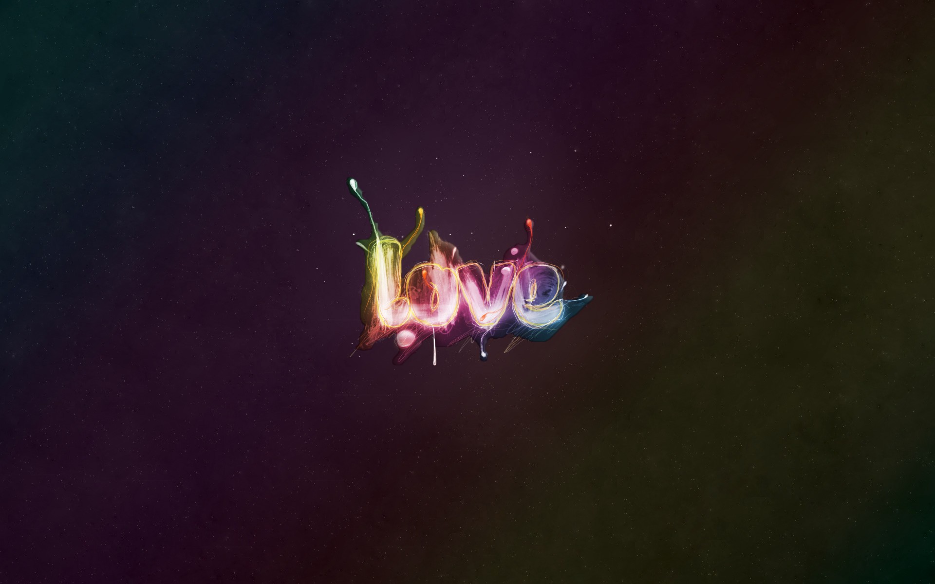 abstract, Love, Multicolor Wallpaper