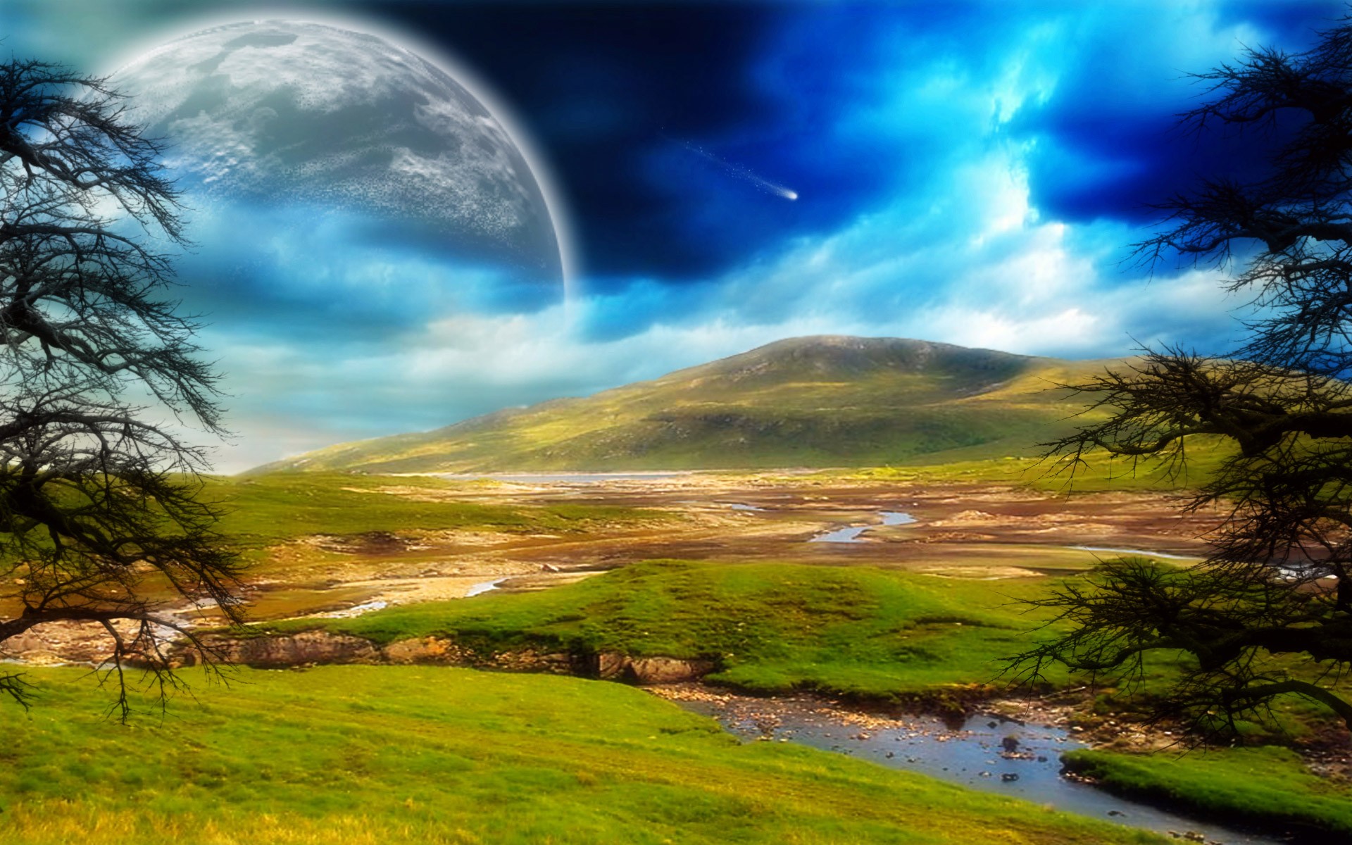 landscapes, Science, Fiction Wallpaper