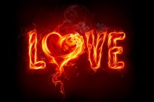 flames, Love, Fire, Black, Background