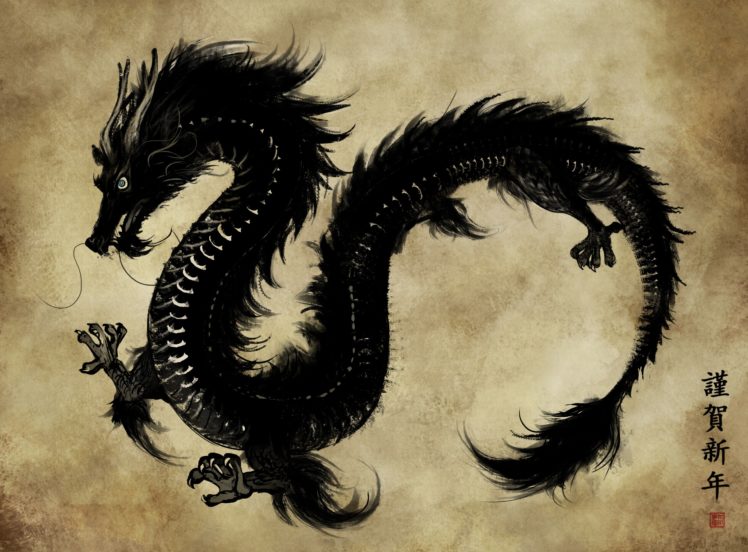 dragons, Japanese HD Wallpaper Desktop Background