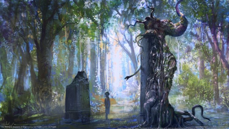 trees, Forest, Fantasy, Art HD Wallpaper Desktop Background