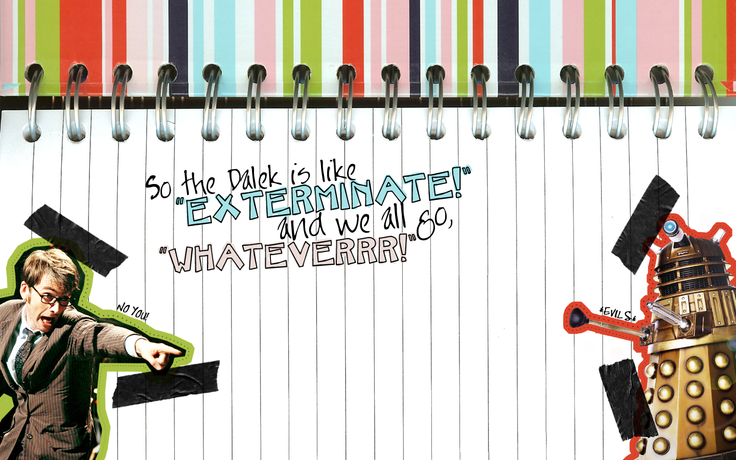 david, Tennant, Typography, Dalek, Doctor, Who, Tenth, Doctor Wallpaper