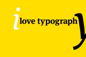 love, Yellow, Typography