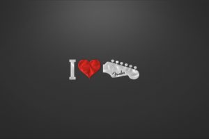 love, Black, Fender, Nero