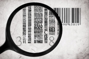 typography, Numbers, Barcode, Facts, Magnifying, Glass