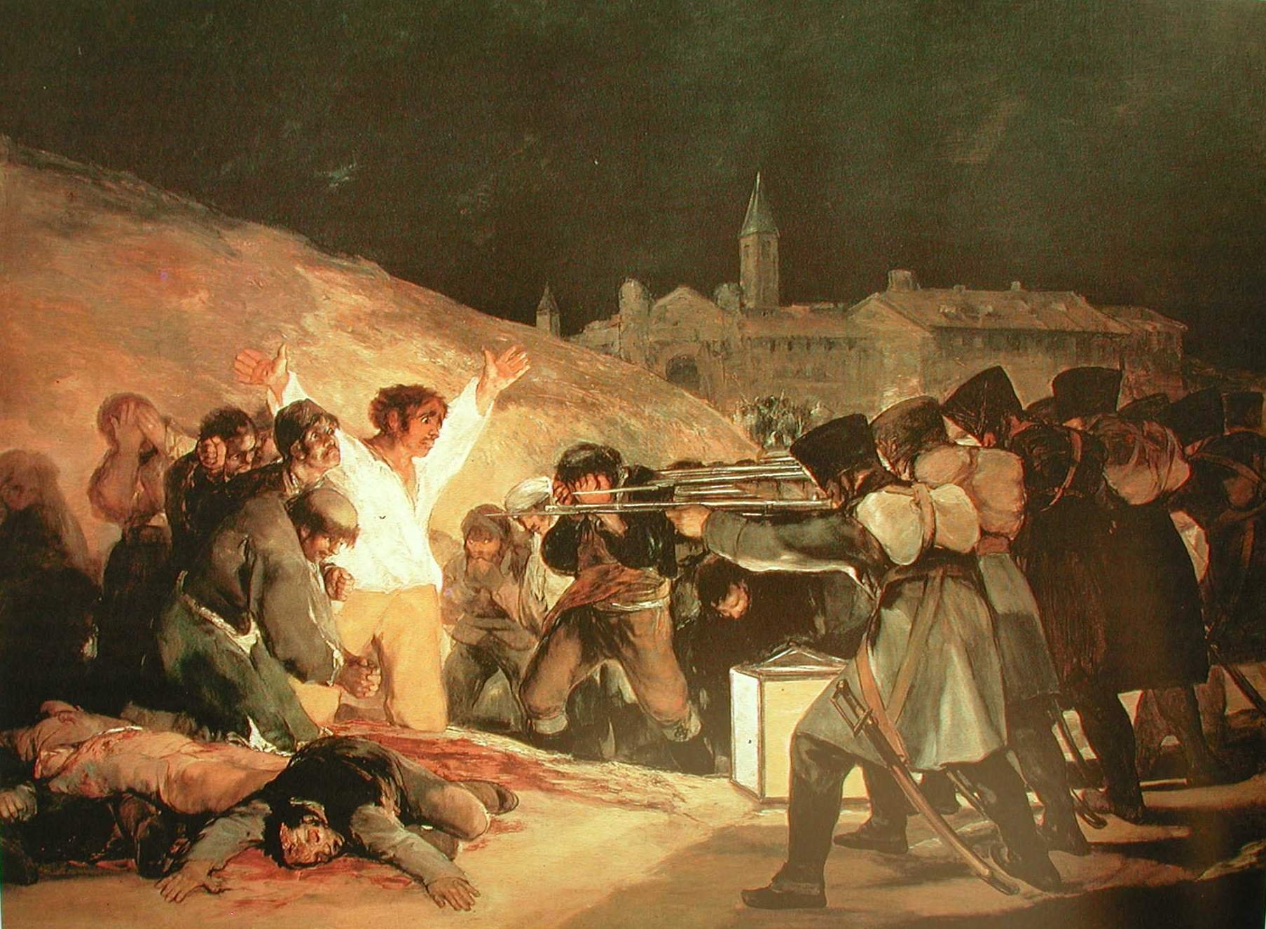 fusilamiento, 2, De, Mayo, Goya, Pintura, Arte Wallpaper