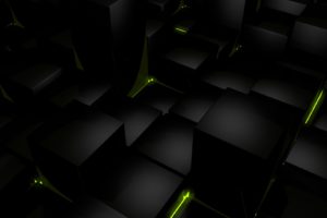 dark, Cubes, Glow, Computer, Graphics