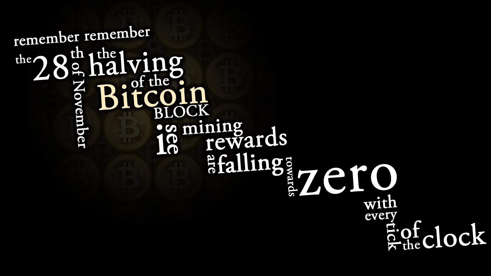 bitcoin, Computer, Internet, Money, Coins, Poster, Test, Typography Wallpaper