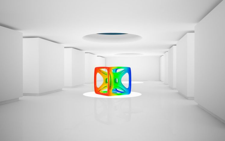 colored, Cube HD Wallpaper Desktop Background