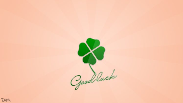 good, Luck, Clover, Dmitriy, Ushakov, Design, Green HD Wallpaper Desktop Background