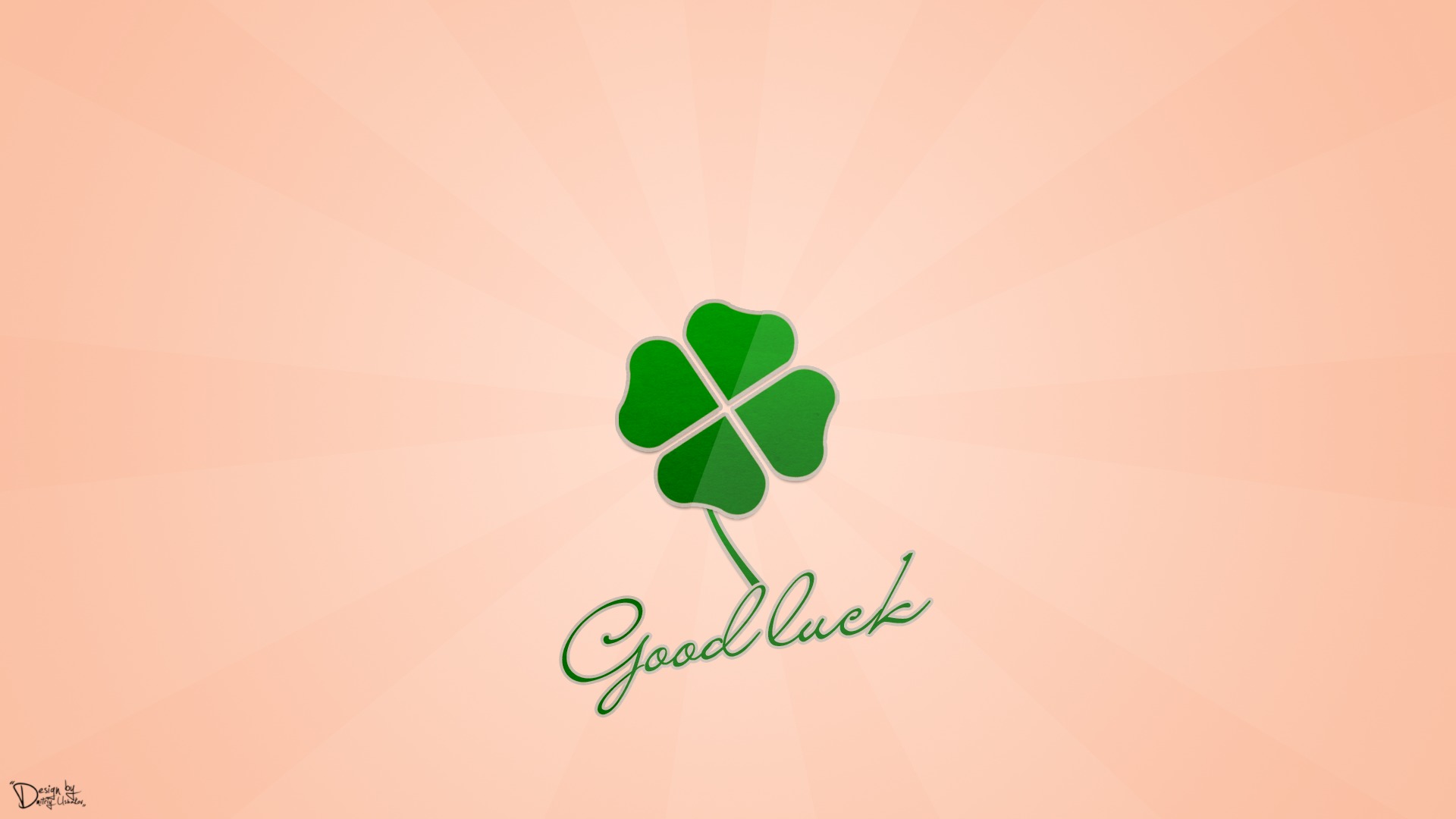 good, Luck, Clover, Dmitriy, Ushakov, Design, Green Wallpaper