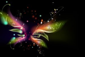 abstract, Butterfly, Wings, Black, Background, Vector