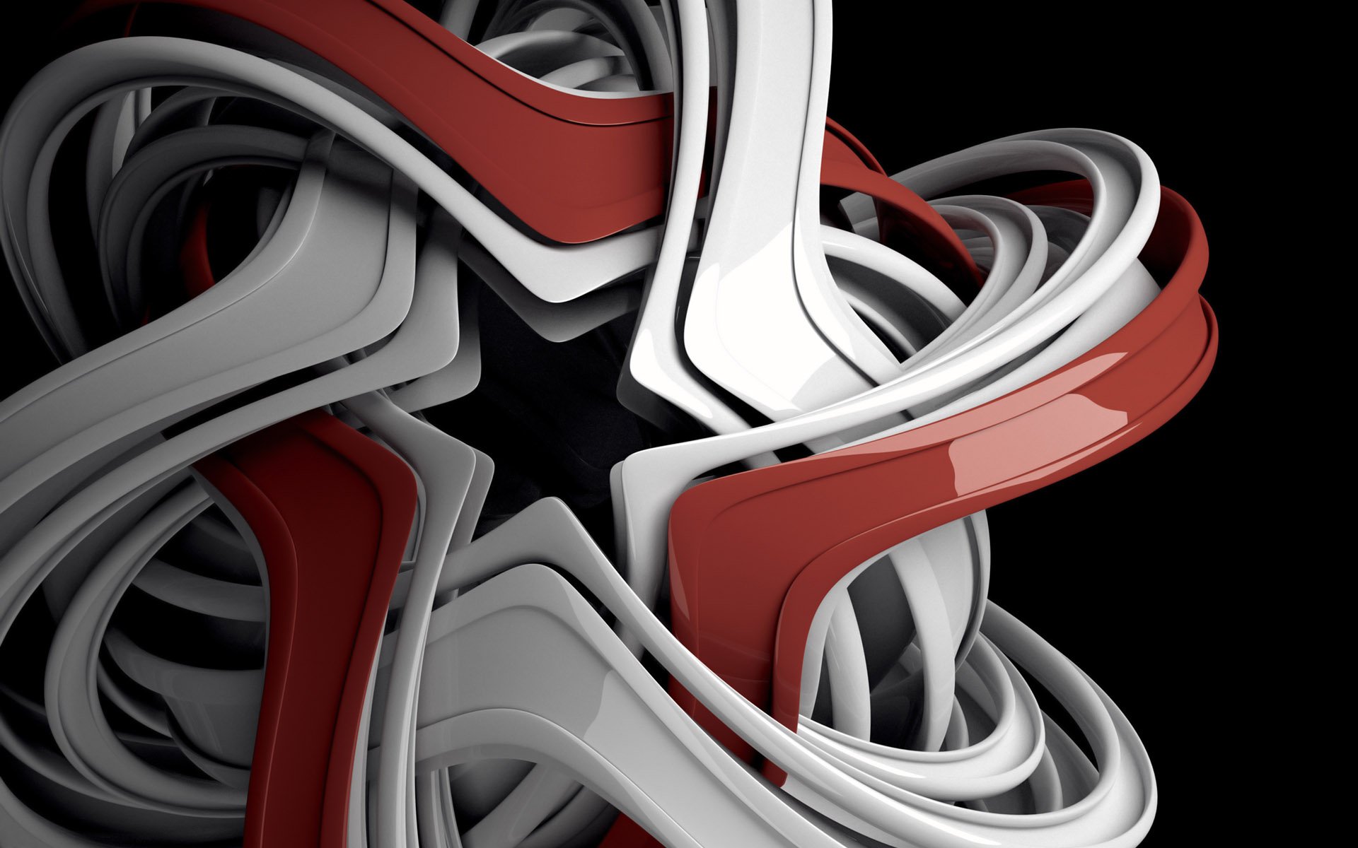 red, White, Abstract Wallpaper