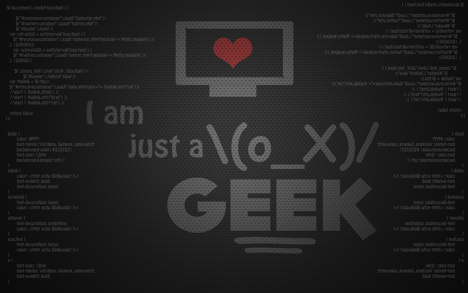 i, Am, Just, Ox, Geek Wallpaper