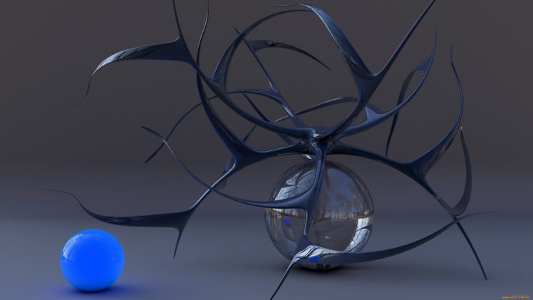 abstract, Spheres HD Wallpaper Desktop Background