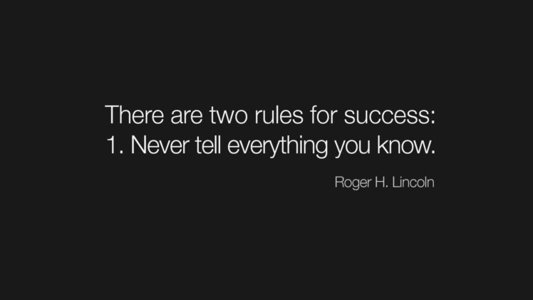 rules, Text, Only, Lincoln, Success HD Wallpaper Desktop Background