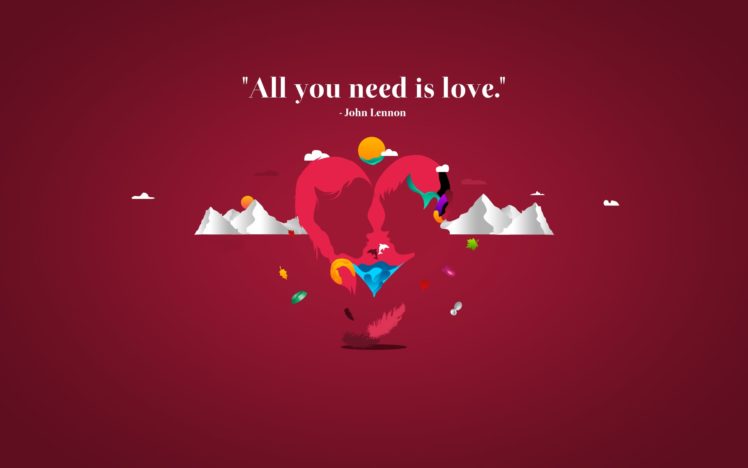 all, You, Need, Is, Love HD Wallpaper Desktop Background