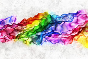 silk, Colorful, Neon, Rainbow, Folds, Flying